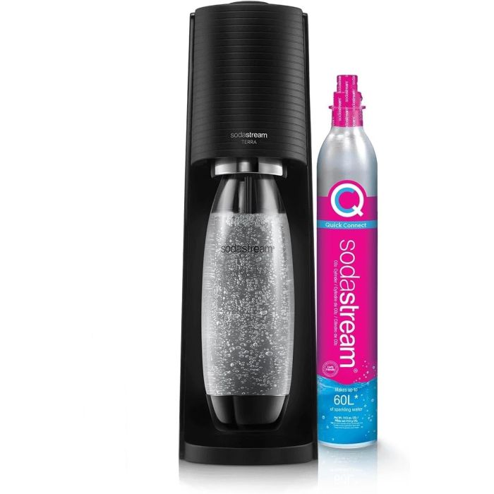 MAQUINA PARA GASIFICAR AGUA TERRA BLACK SODASTREAM	